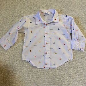 Starting Out Nautical Button Down, Size 12 Month